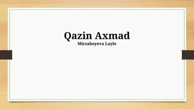 Qazin Ahmad