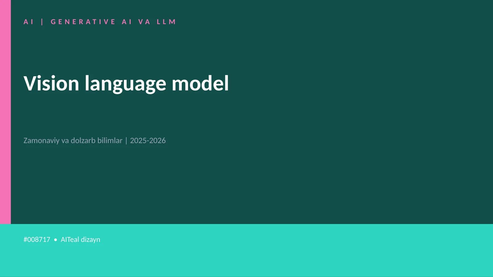 Vision language model