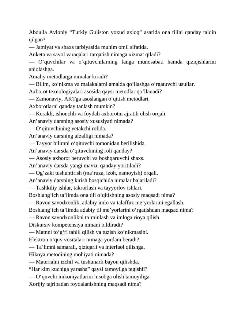 Abdulla Avloniy “Turkiy Guliston yoxud axloq”