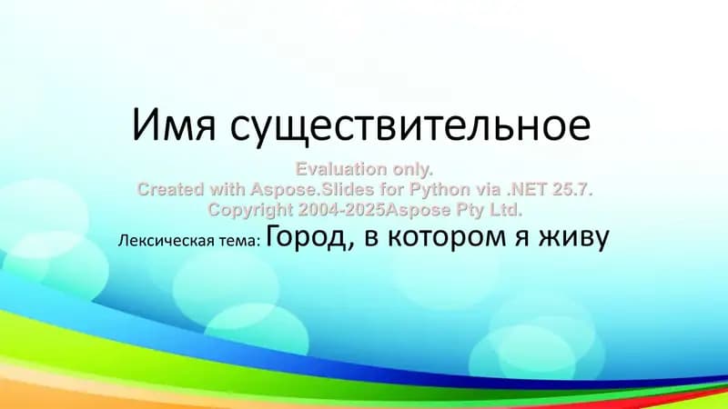 Имя существительное