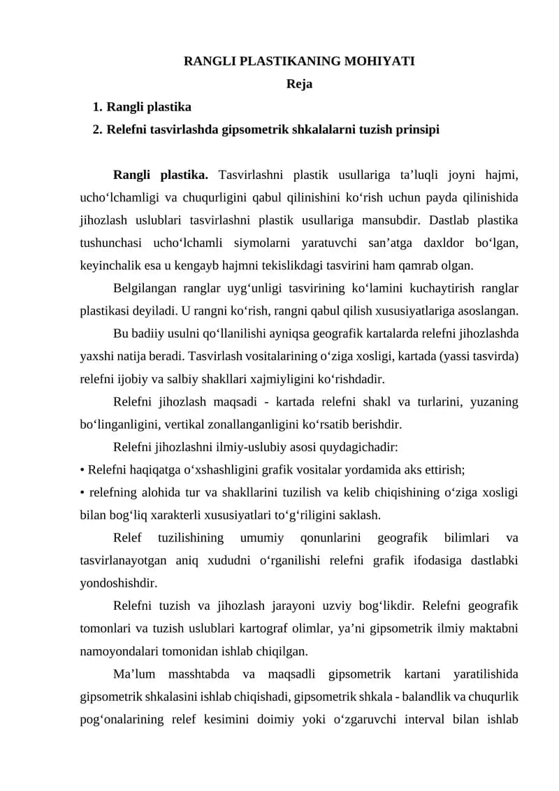 Rangli plastika