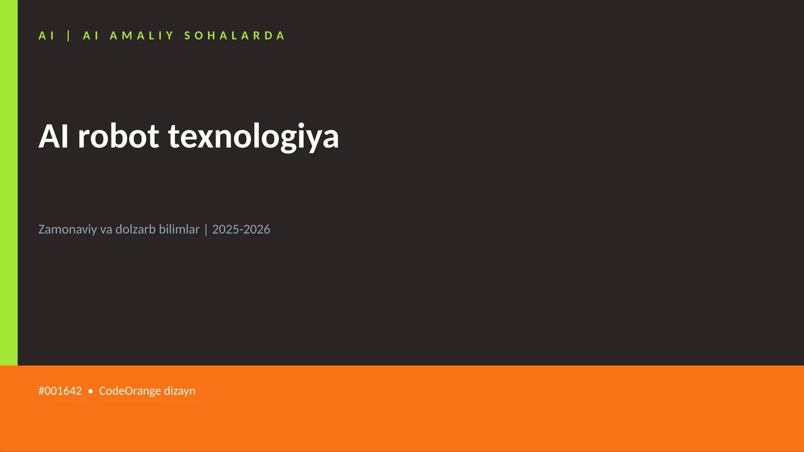 AI robot texnologiya