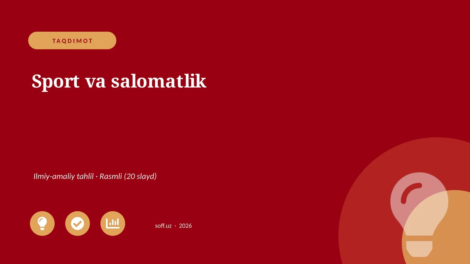 Sport va salomatlik Ilmiy-amaliy tahlil