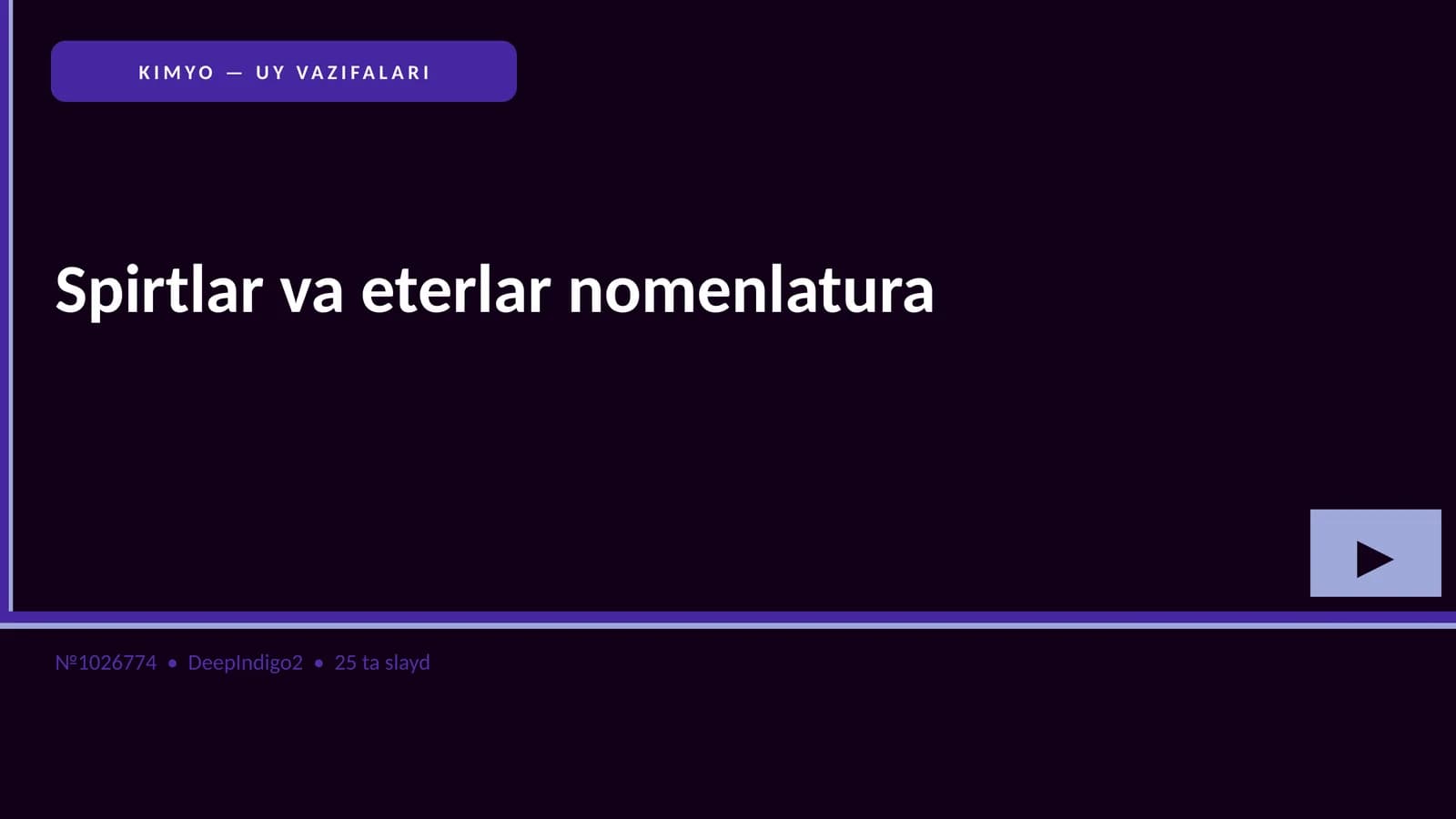 Spirtlar va eterlar nomenlatura