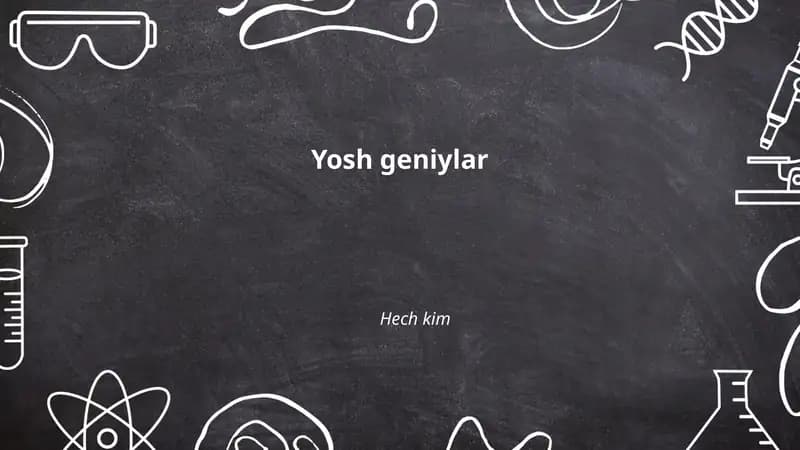 Yosh geniylar