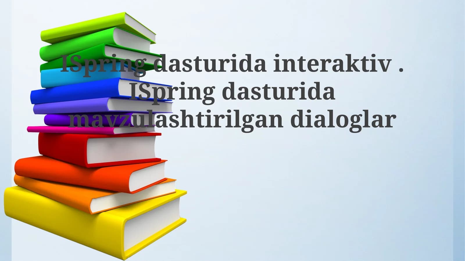 Mavzuli Muloqotlar Ispring Dasturiy Ta'minotida