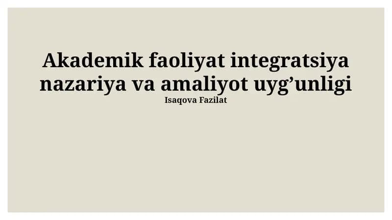 Pedagogika fanining 3 ta asosiy nazariyasi