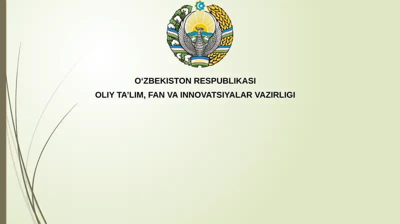 Oʻzbekiston Respublikasi Oliy ta'lim, fan va innovatsiyalar vazirligi