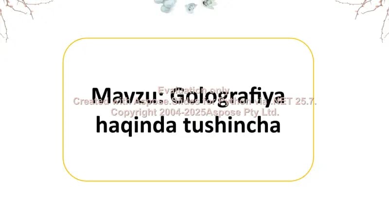 Golografiya