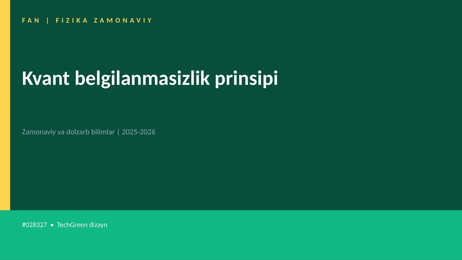 Kvant belgilanmasizlik prinsipi