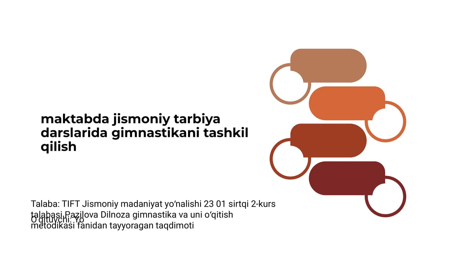 Gimnastika va uni oʻqitish metodikasi