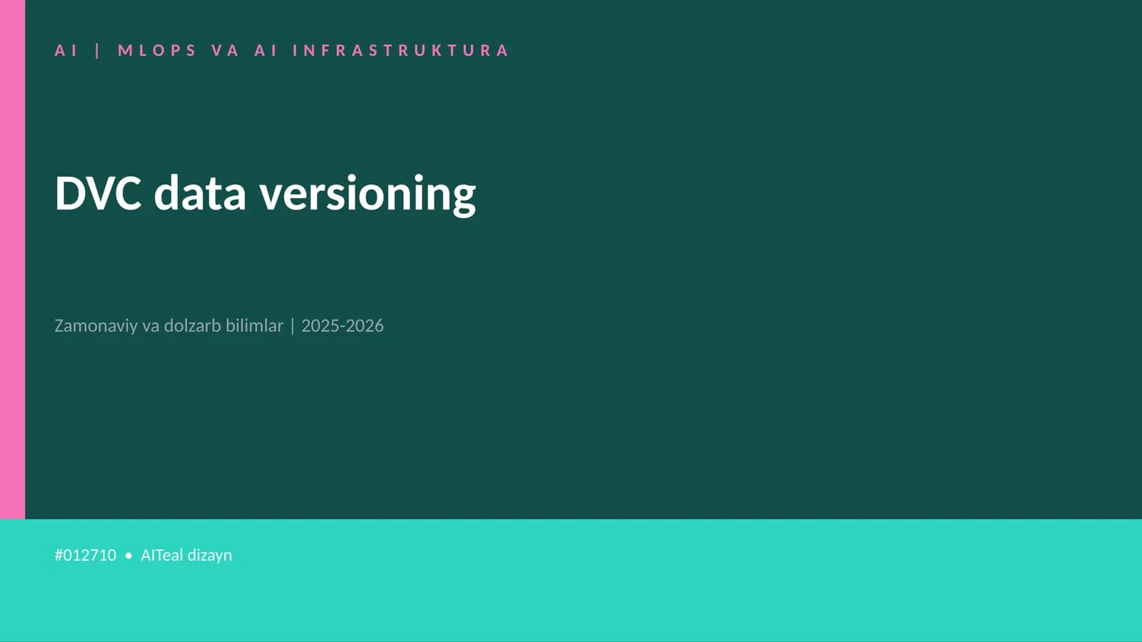 AI | MLOPS VA AI INFRASTRUKTURA