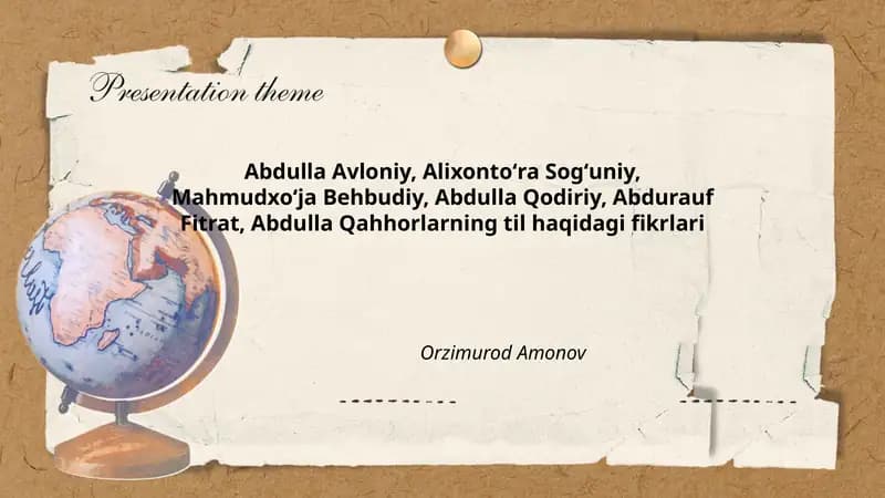 Abdulla Avloniy, Alixontoʻra Sogʻuniy, Mahmudxoʻja Behbudiy, Abdulla Qodiriy, Abdurauf Fitrat, Abdulla Qahhorlarning til haqidagi fikrlari
