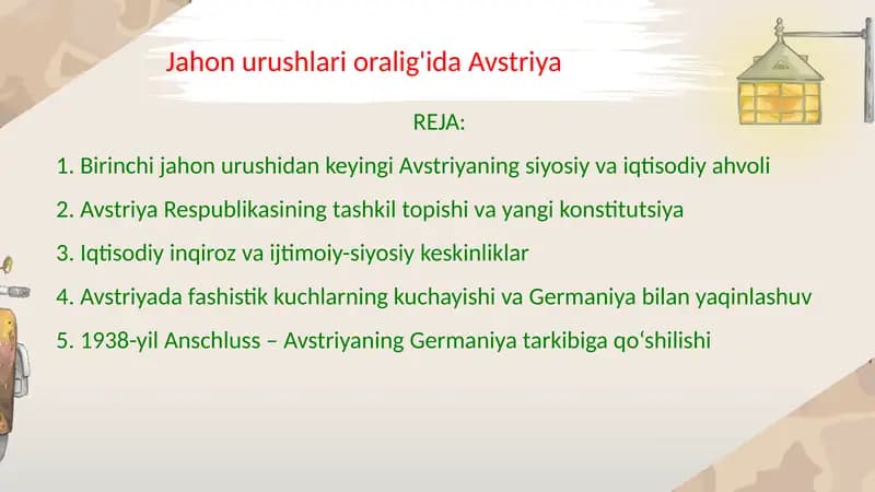 Jahon urushlari orig'ida Avstriya