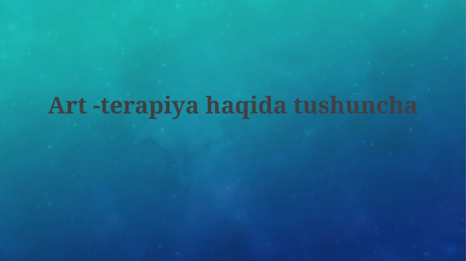 San'at terapiyasi