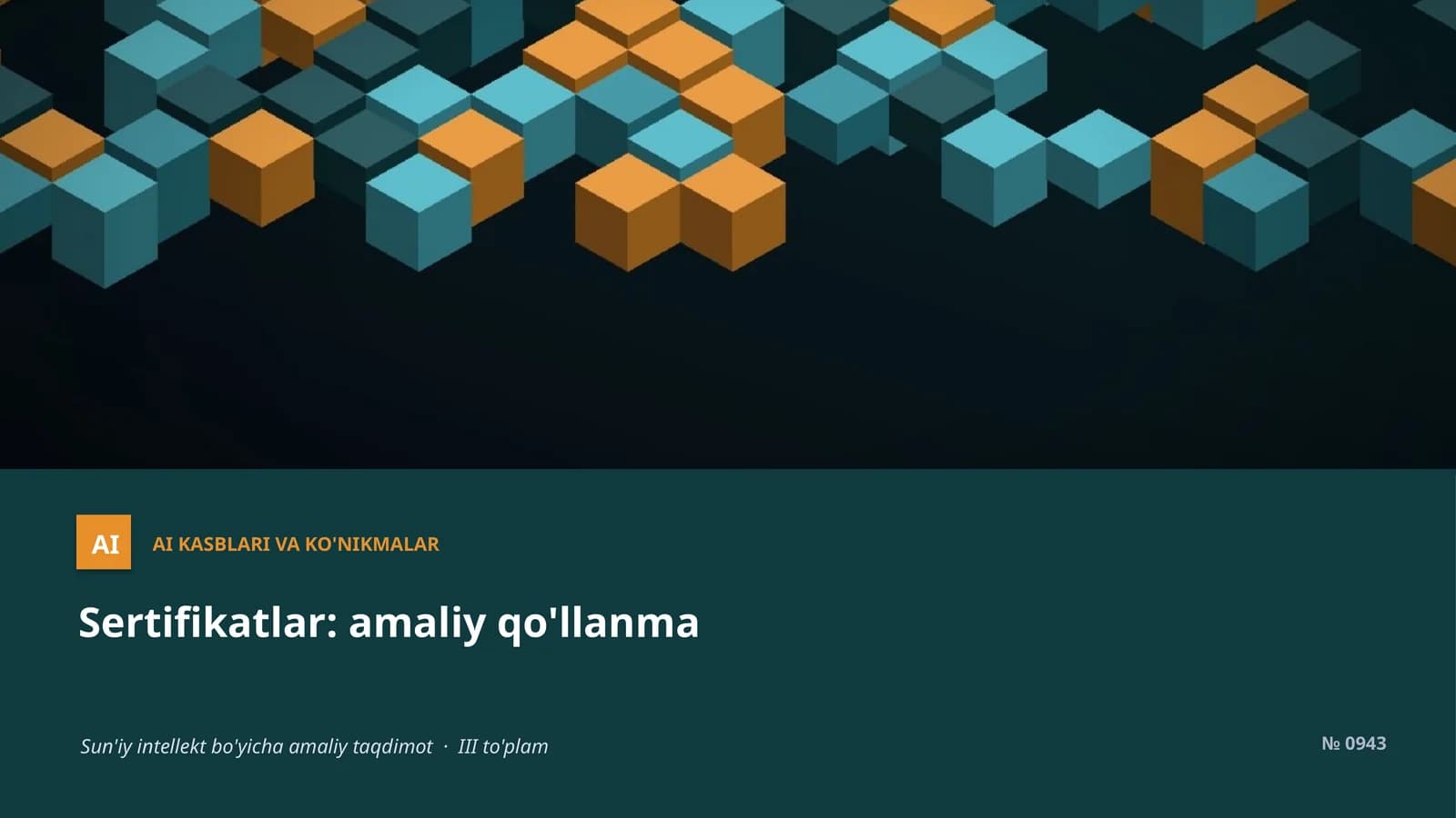 AI KASBLARI VA KO'NIKMALAR