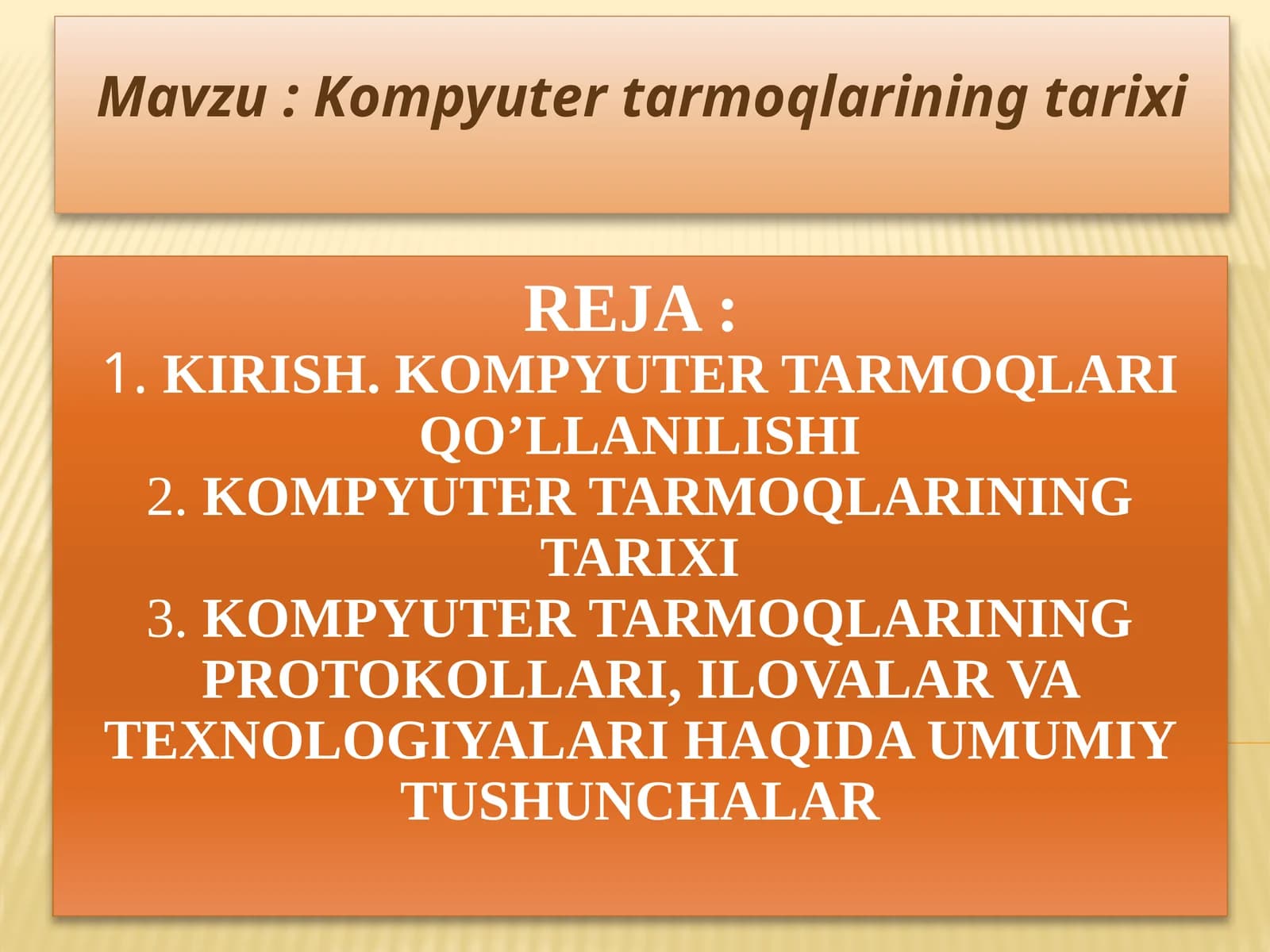 Kompyutertarmoqlariningtarixi