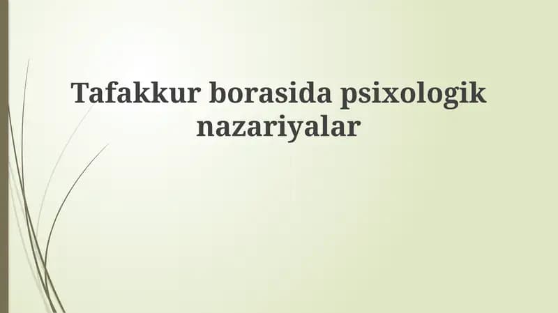 Kontemplatsiya ta'riflari va turlari