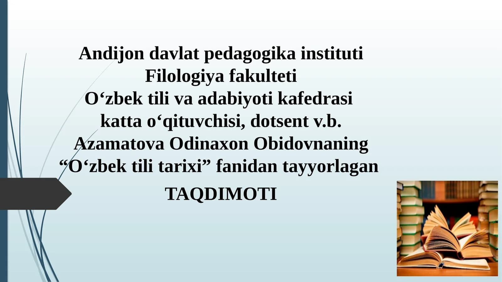 O‘zbek tili tarixi