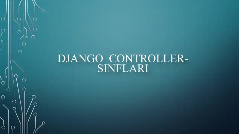 Django controller-sinflari