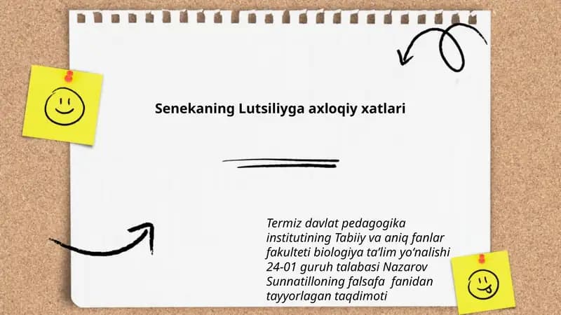 Nazarov Sunnatilloning falsafa fanidan tayyorlagan taqdimoti