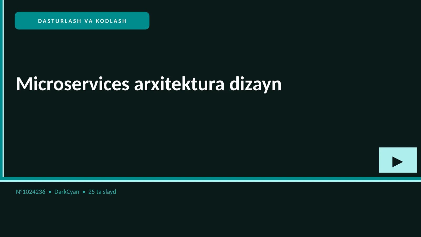 Microservices arxitektura dizayn