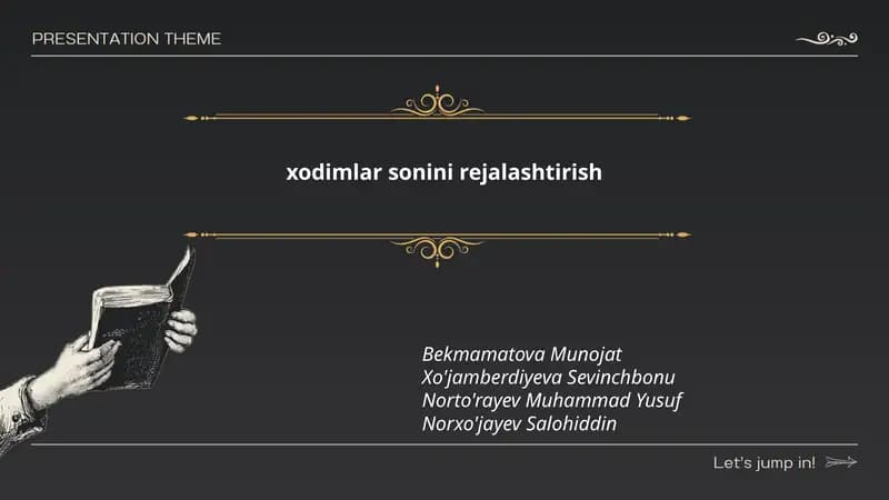 Xodimlar sonini rejalashtirish
