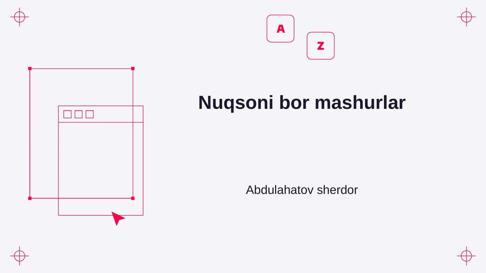 Nuqsoni bor mashurlar