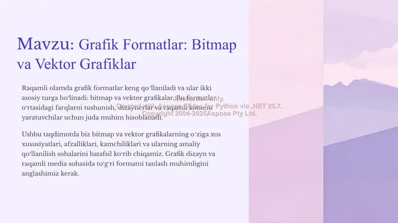 Grafik Formatlar: Bitmap va Vektor Grafiklar