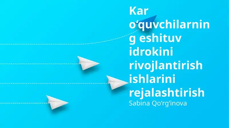 Eshitish idrokini rivojlantirish