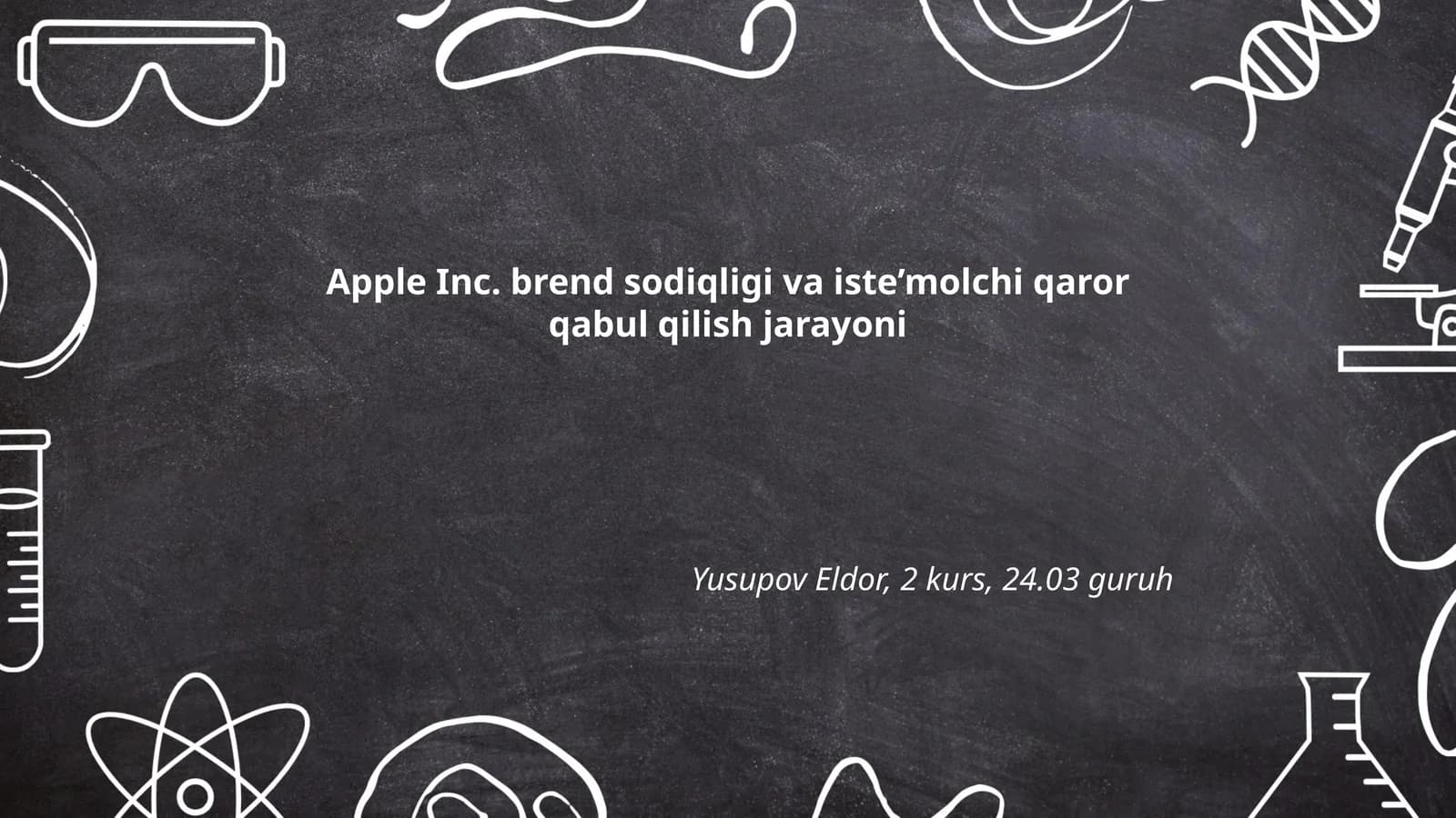Apple Inc. brend sodiqligi va iste’molchi qaror qabul qilish jarayoni