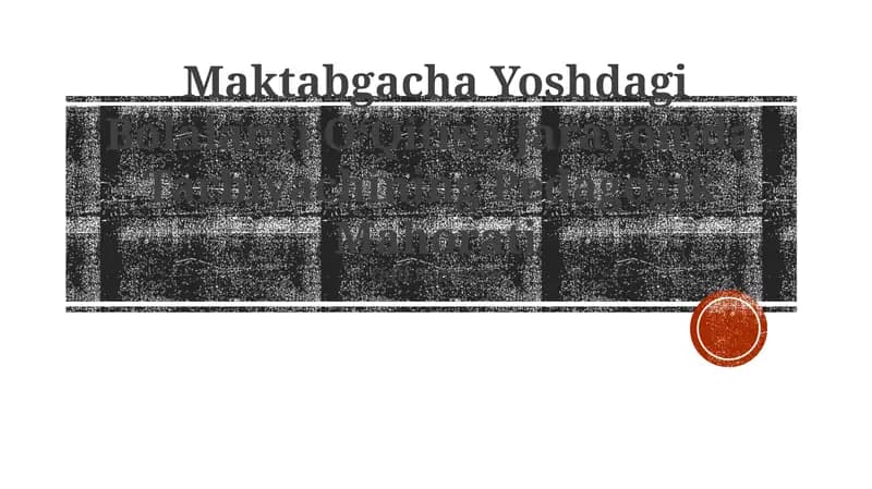 Maktabgacha Yoshdagi Bolalarni OʻQitish Jarayonida Tarbiyachining Pedagogik Mahorati