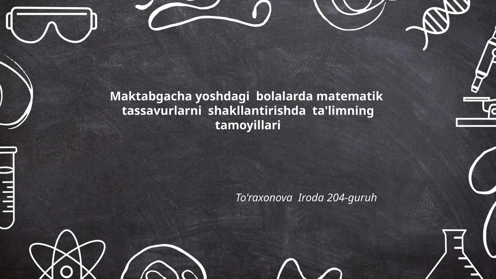 Maktabgacha yoshdagi bolalarda matematik tassavurlarni shakllantirishda ta'limning tamoyillari