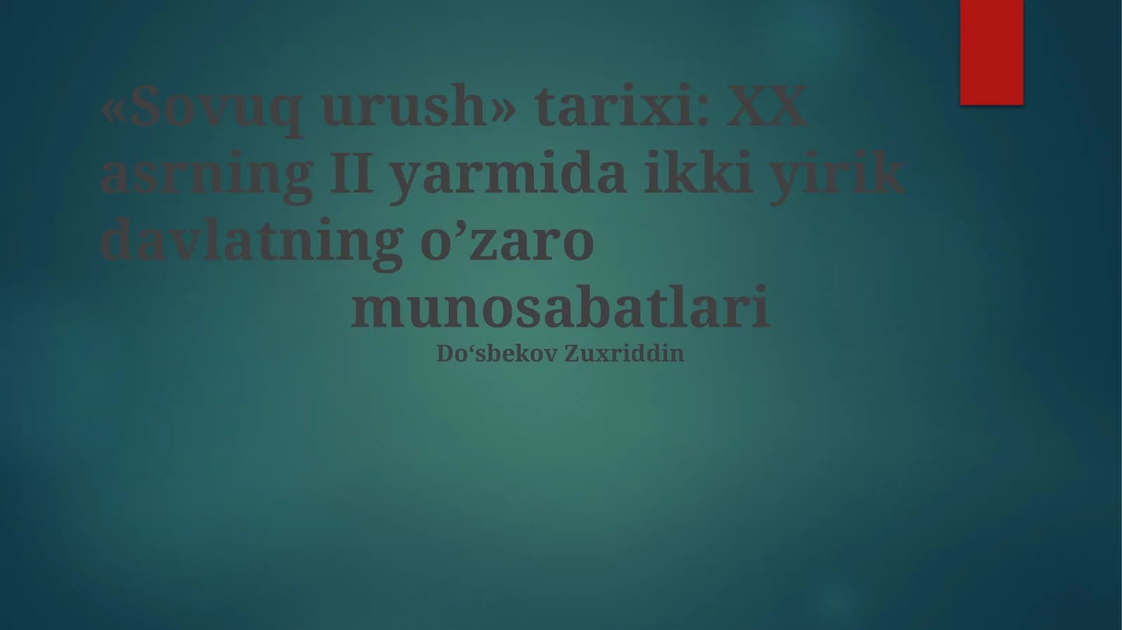 Sovuq urush