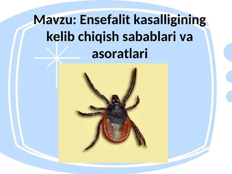Ensefalit kasalligining kelib chiqish sabablari va asoratlari