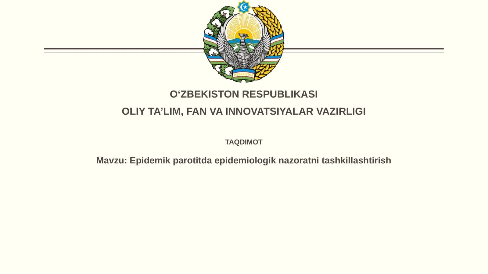 Epidemiologik nazoratning asosiy elementlari va vazifalari