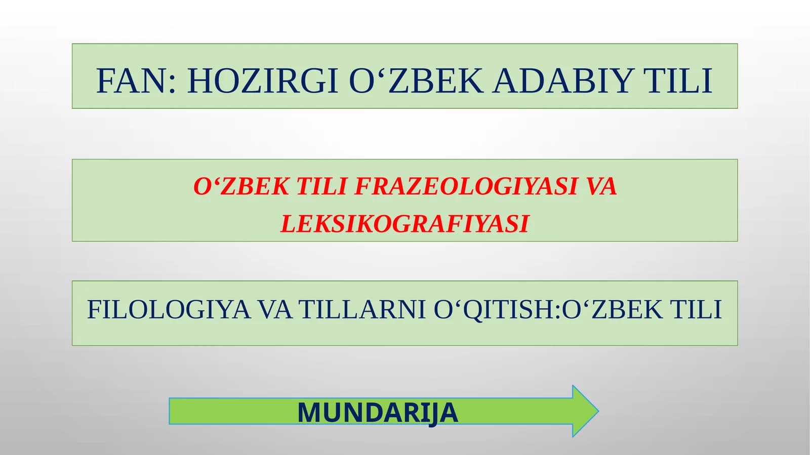 O‘zbek tili frazeologiyasi va leksikografiyasi