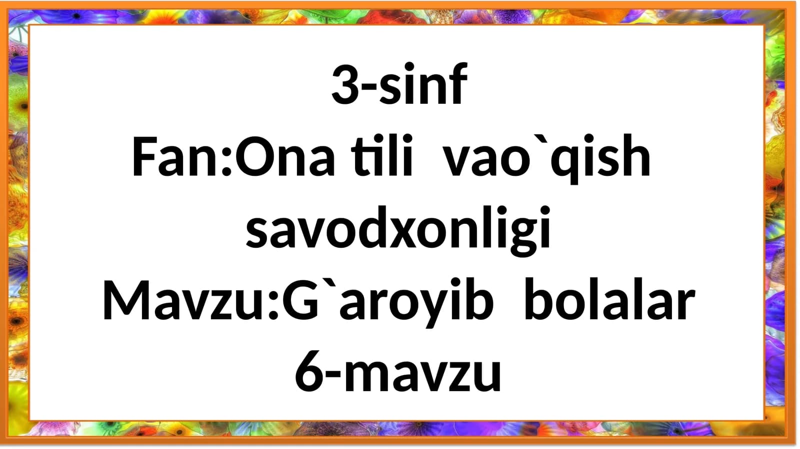 G`aroyib bolalar
