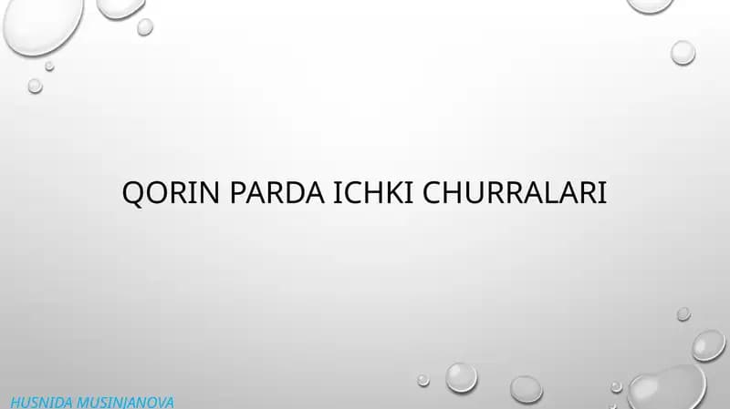 Qorin bo'shlig'i churralari