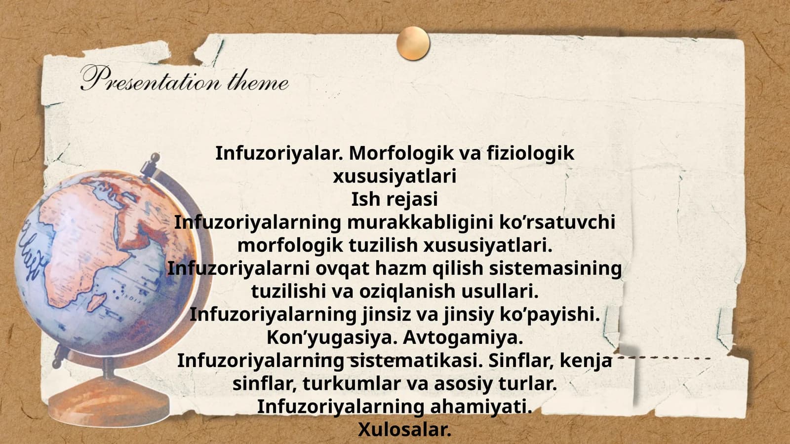 Infuzoriyalar. Morfologik va fiziologik xususiyatlari