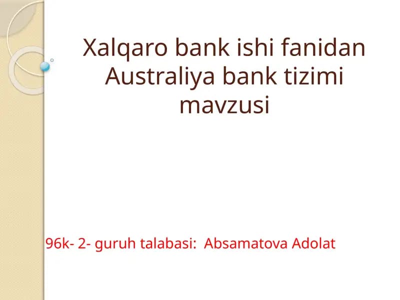 Avstraliya zaxira banki