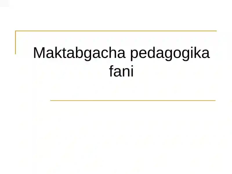O'qituvchilik kasbi va uning kasbiy kompetensiyalari