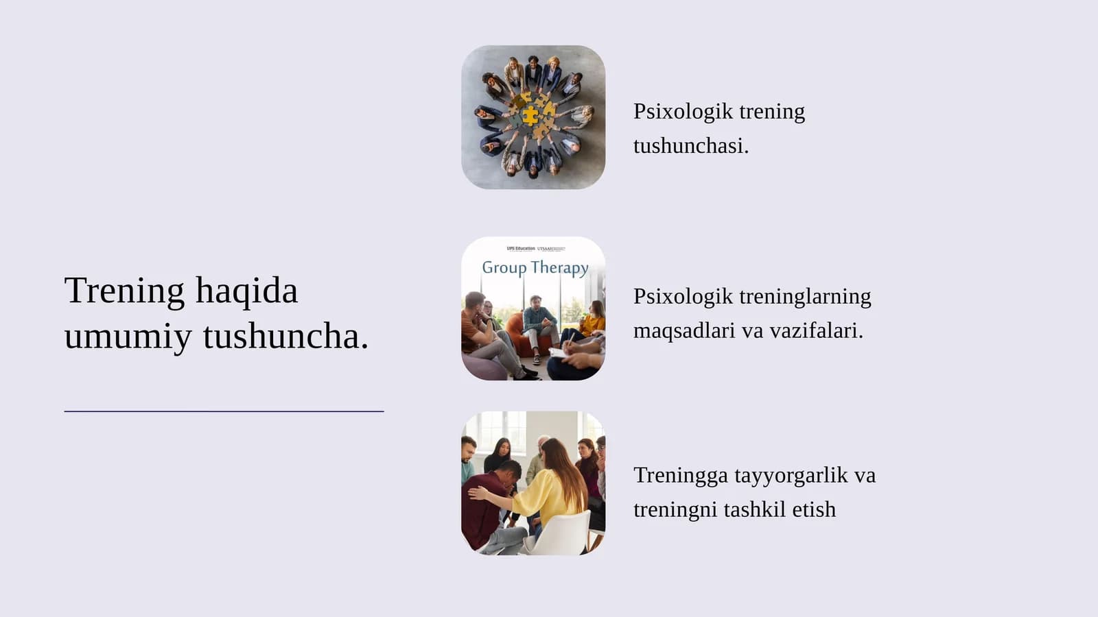 Psixologik Trening asoslari taqdimot