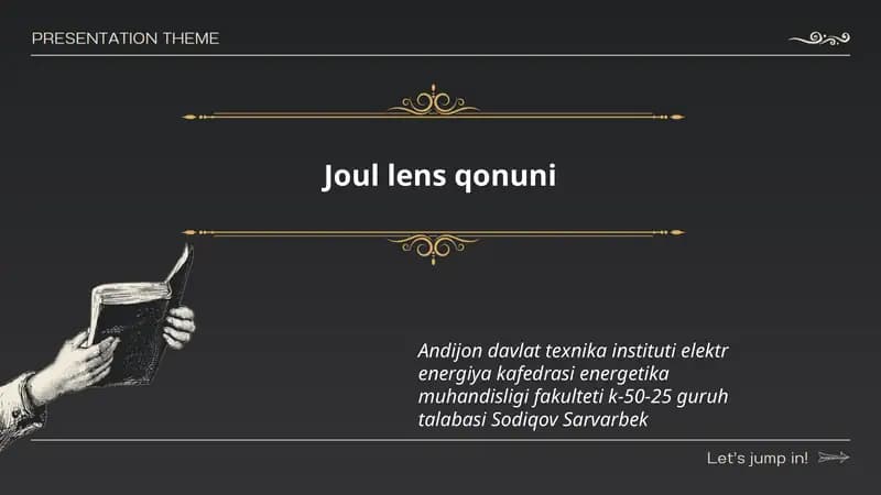 Joul lens qonuni