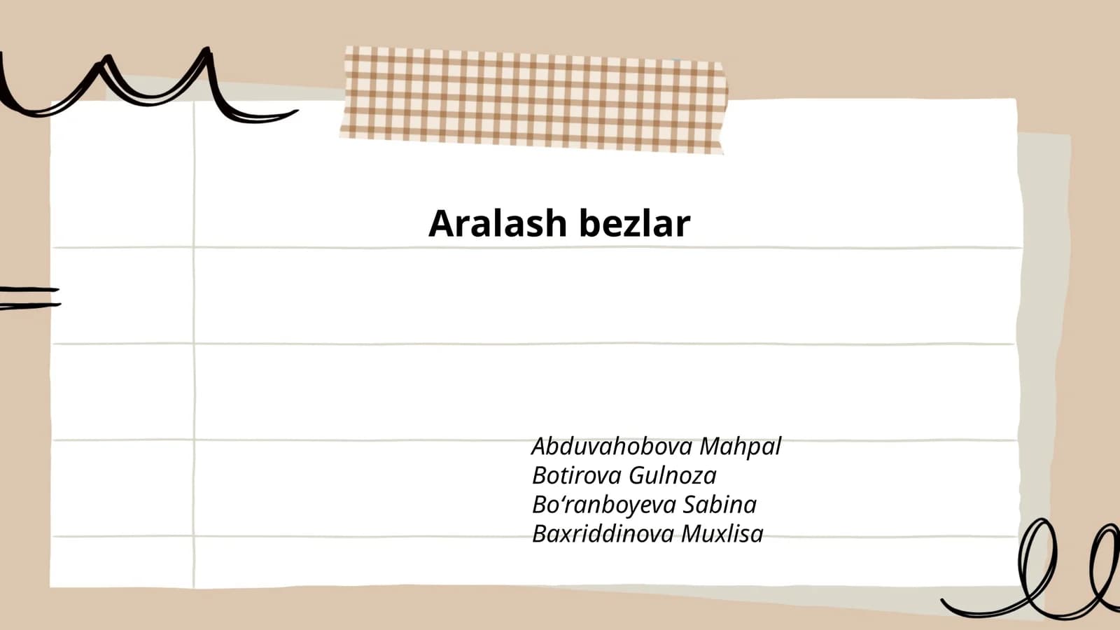 Aralash bezlar