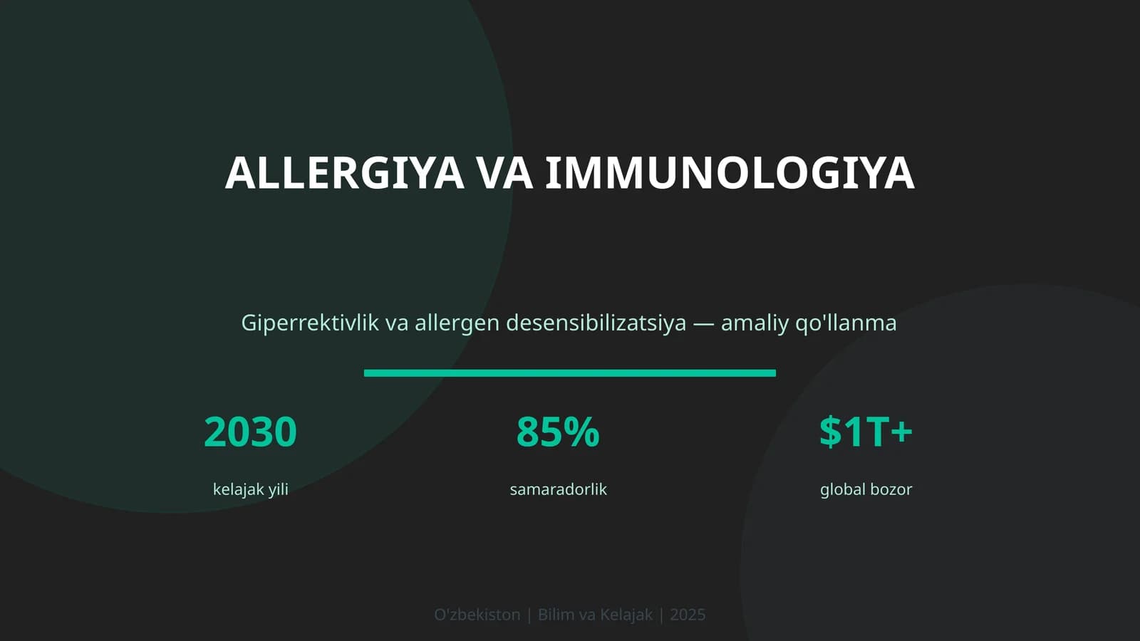 Giperrektivlik va allergen desensibilizatsiya — amaliy qo'llanma