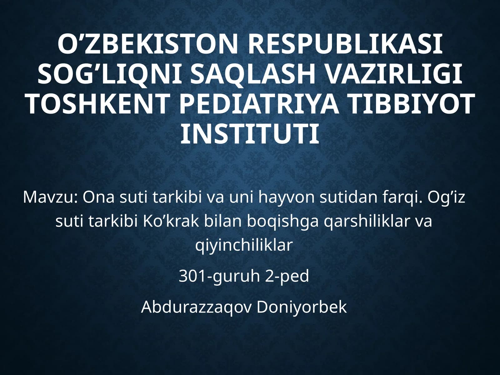 Ona suti tarkibi va uning hayvonsuti dan farqi