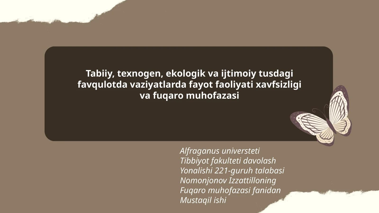 Fayot faoliyati xavfsizligi va fuqaro muhofazasi