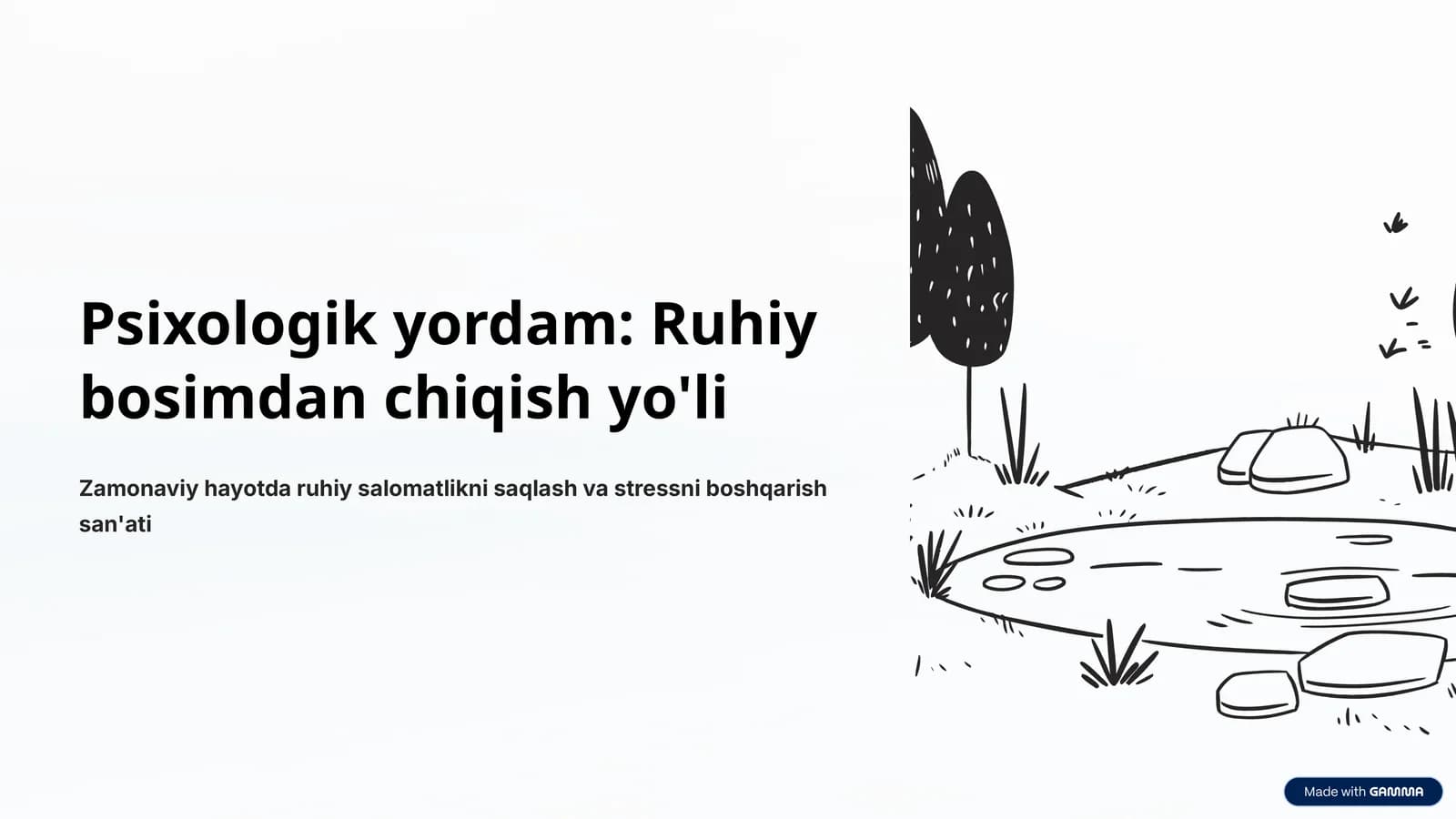 Psixologik yordam: Ruhiy bosimdan chiqish yo'li