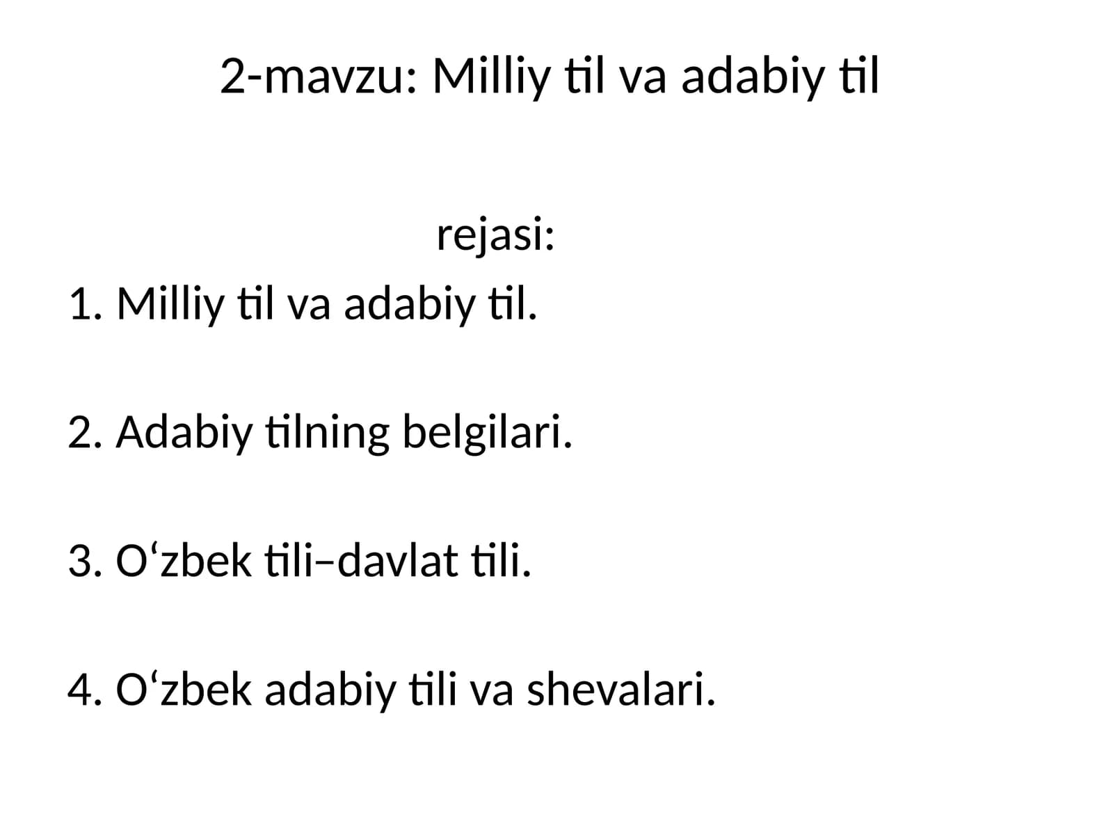 Milliy til va adabiy til